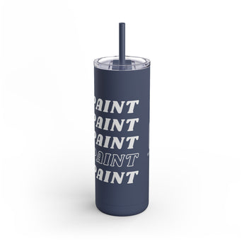 Indigo Repaint Skinny Matte Tumbler, 20oz