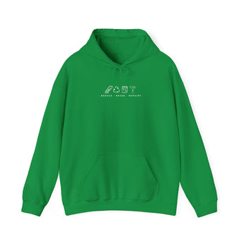 Reduce Reuse Repaint Hoodie Irish Green
