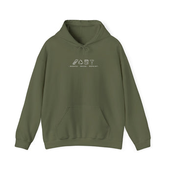 Reduce Reuse Repaint Hoodie Military Green