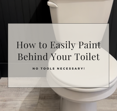 How to Paint Behind Your Toilet